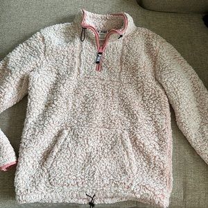 Pink Sherpa hoodie